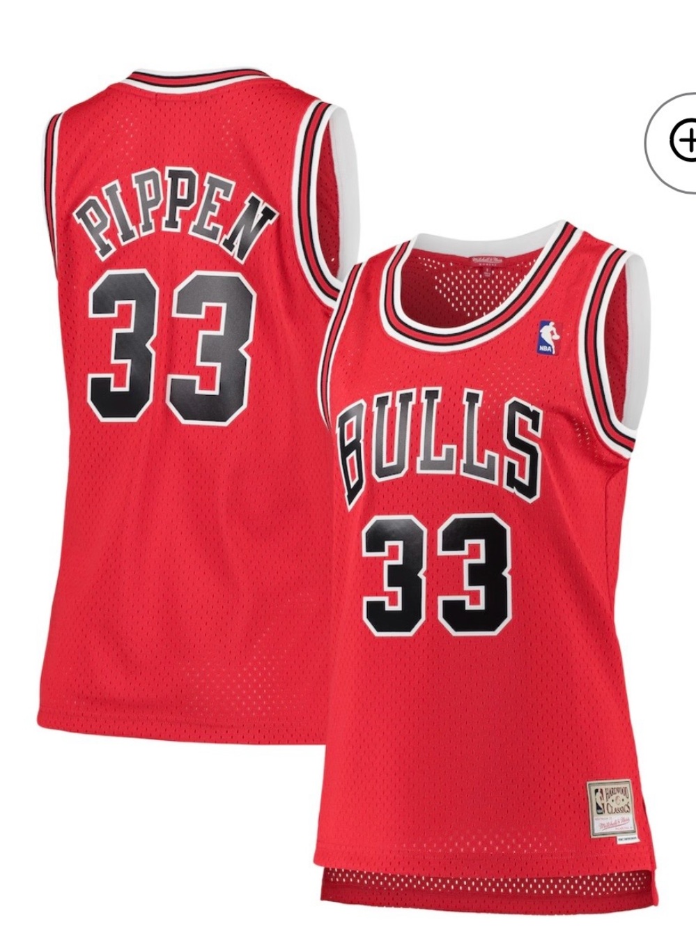 NBA Red Bulls Pippen #33 Basketball Jersey